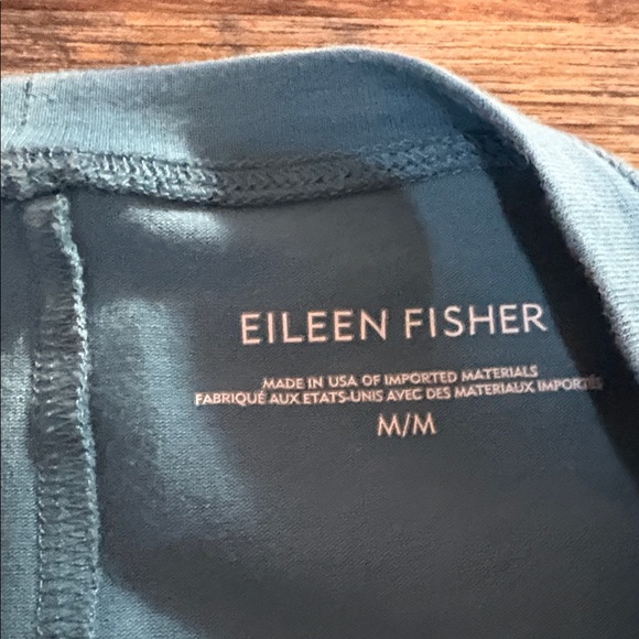 Eileen Fisher Cotton Stretch Jersey Crew Neck Top - Picture 2 of 3